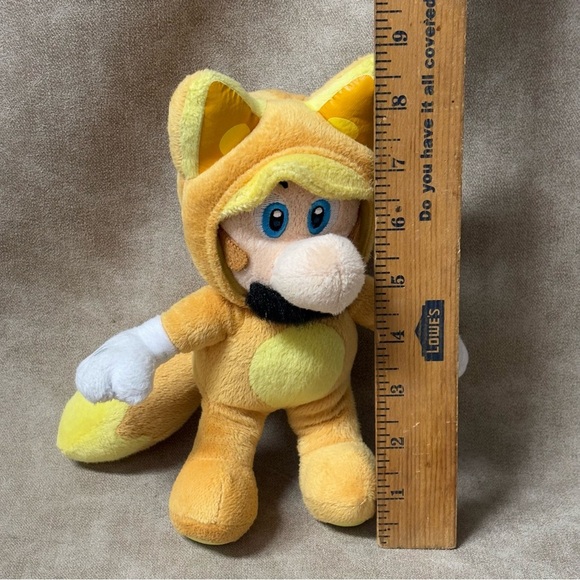 Super Mario All Star Collection- Kitsune Luigi 9" Plush - Picture 5 of 5
